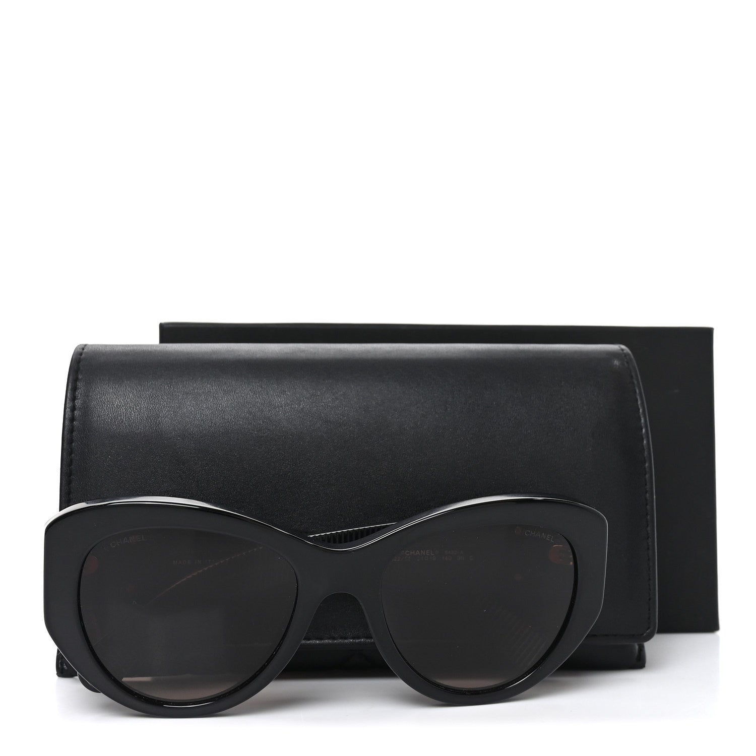 Chanel Acetate Butterfly Large CC Sunglasses 5492-A Black 7 of 7