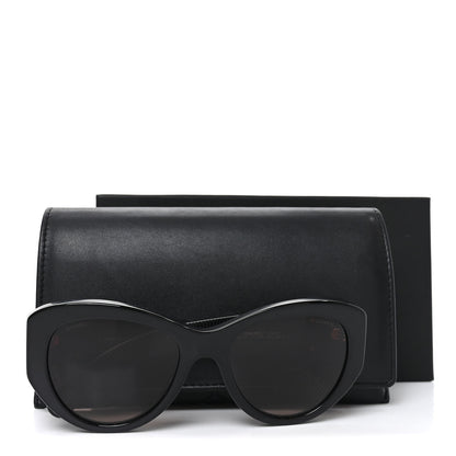 Chanel Acetate Butterfly Large CC Sunglasses 5492-A Black 7 of 7