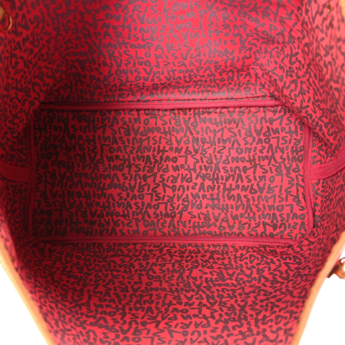 Louis Vuitton Monogram Graffiti Neverfull GM Fuchsia 4 of 10