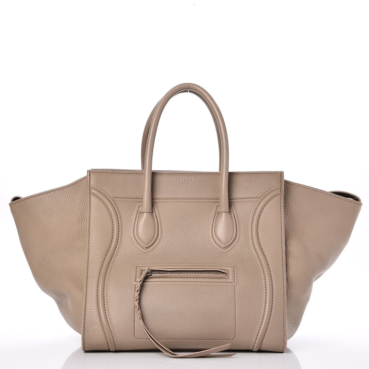 Supple Calfskin Medium Phantom Luggage Beige
