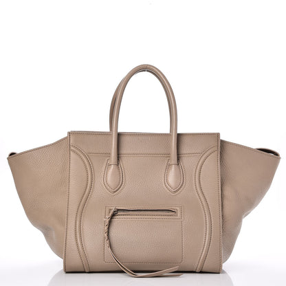 Celine Supple Calfskin Medium Phantom Luggage Beige 1 of 8