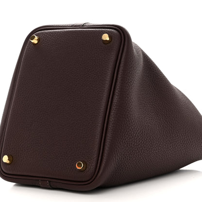 Hermes Taurillon Clemence Picotin Lock 18 PM Rouge Sellier 10 of 11