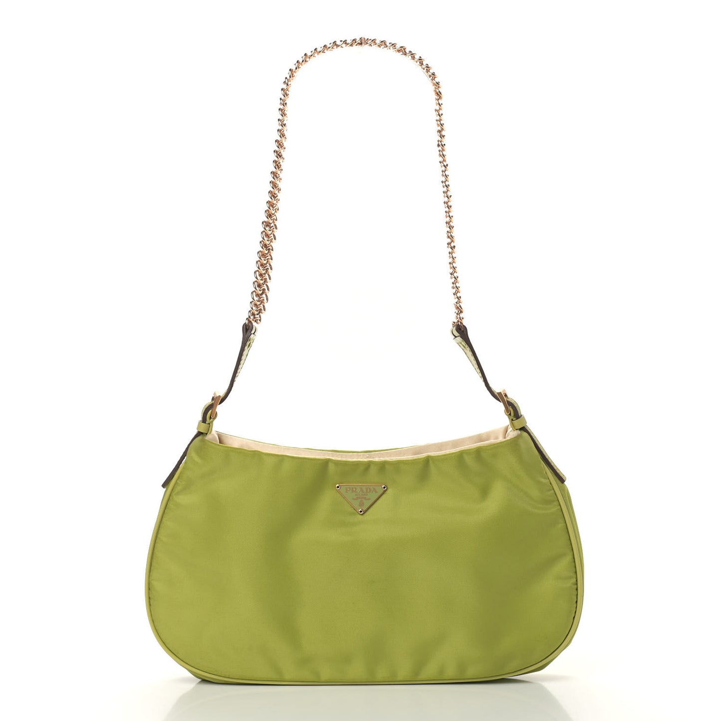 Tessuto Nylon Light Chain Shoulder Bag Felce