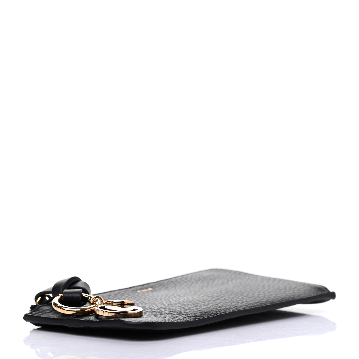 Chloe Calfskin Alphabet Purse Wallet Black 4 of 9