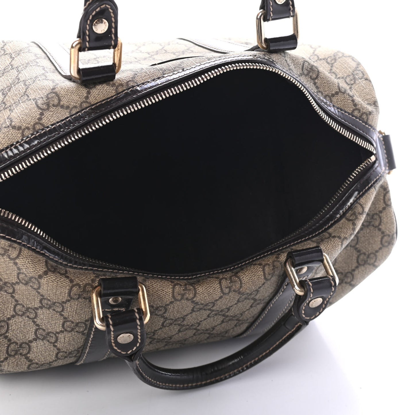 GG Plus Monogram Medium Joy Boston Dark Brown