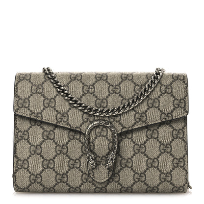 Gucci GG Supreme Monogram Mini Dionysus Chain Wallet Beige Taupe 1 of 14