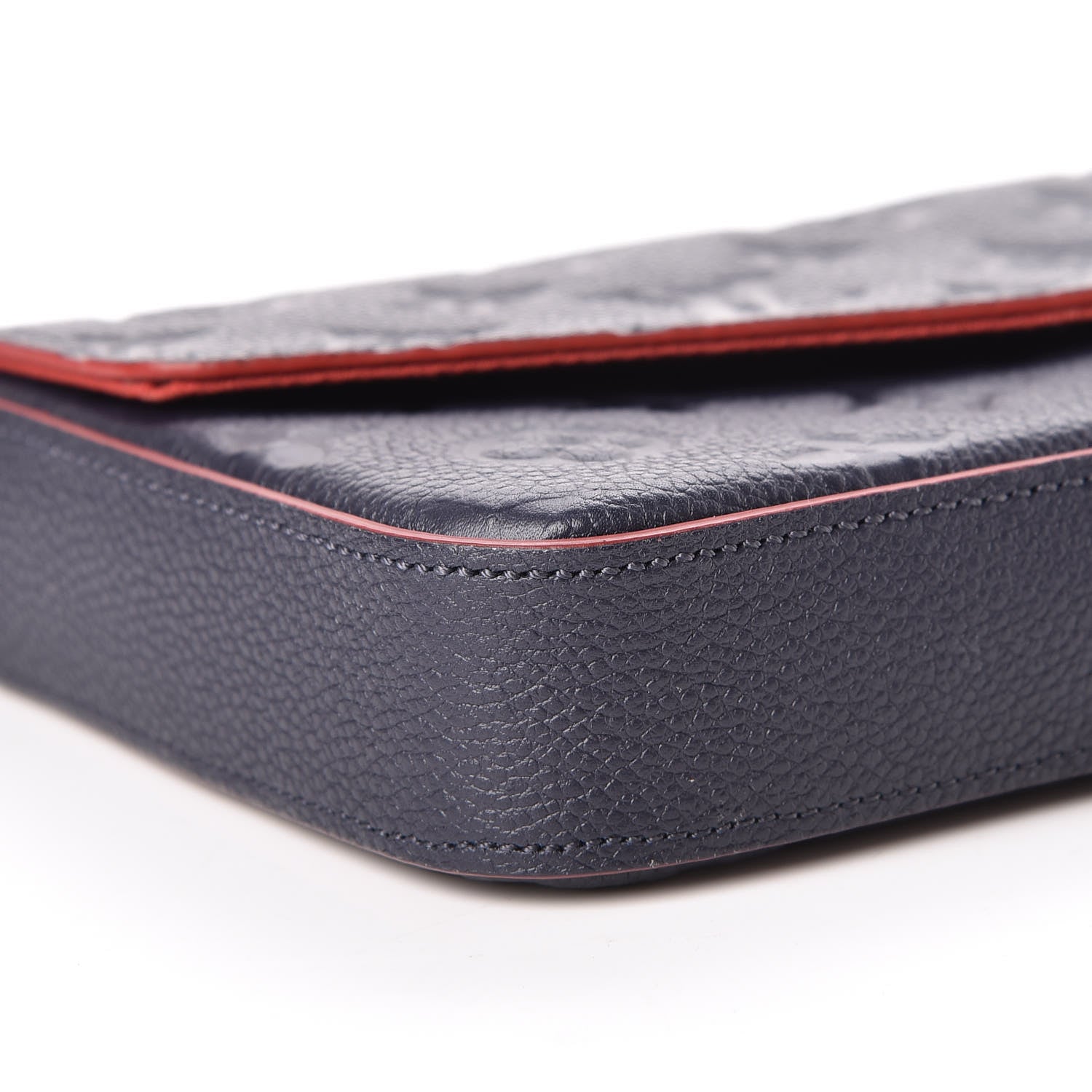 Louis Vuitton Empreinte Pochette Felicie Chain Wallet Marine Rouge 13 of 16