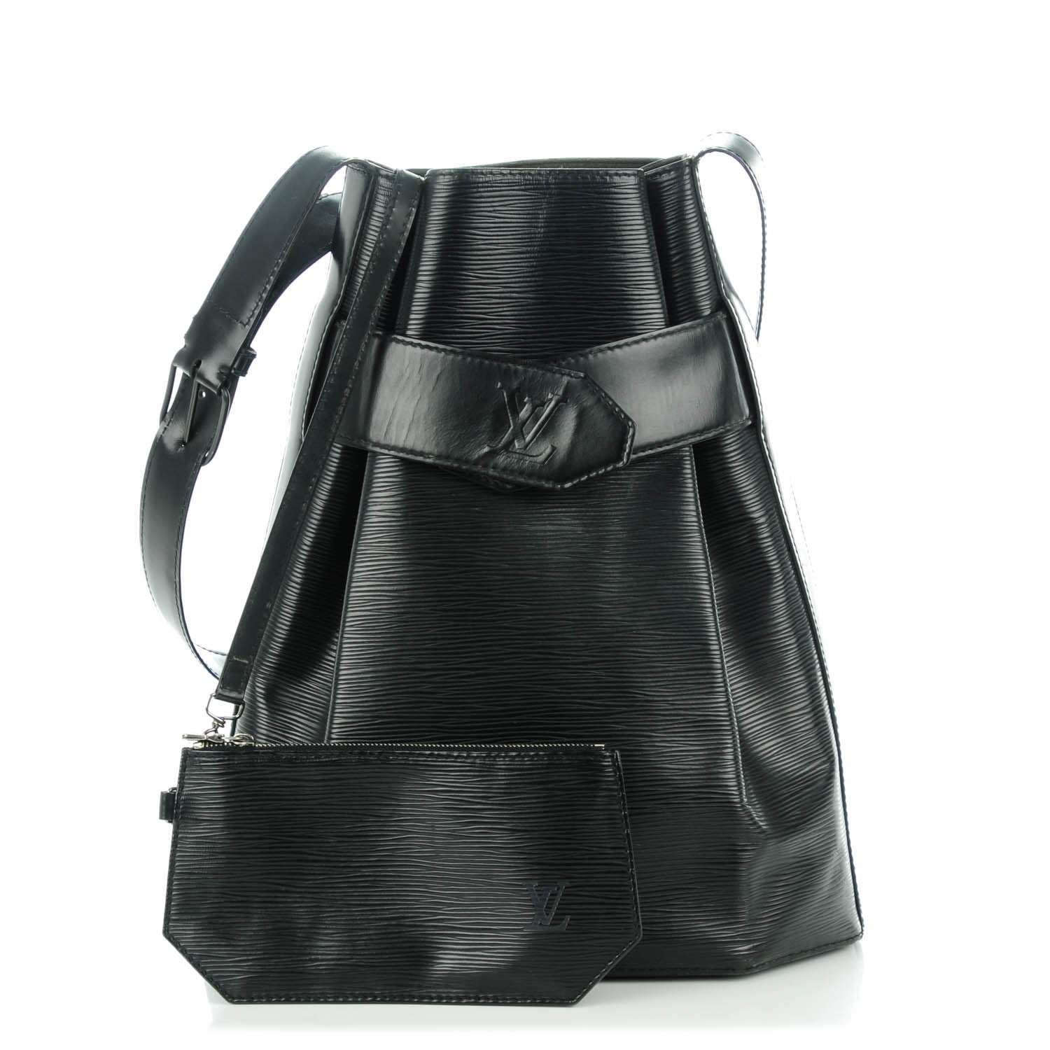 Louis Vuitton Epi Sac D'Epaule GM Black 1 of 10