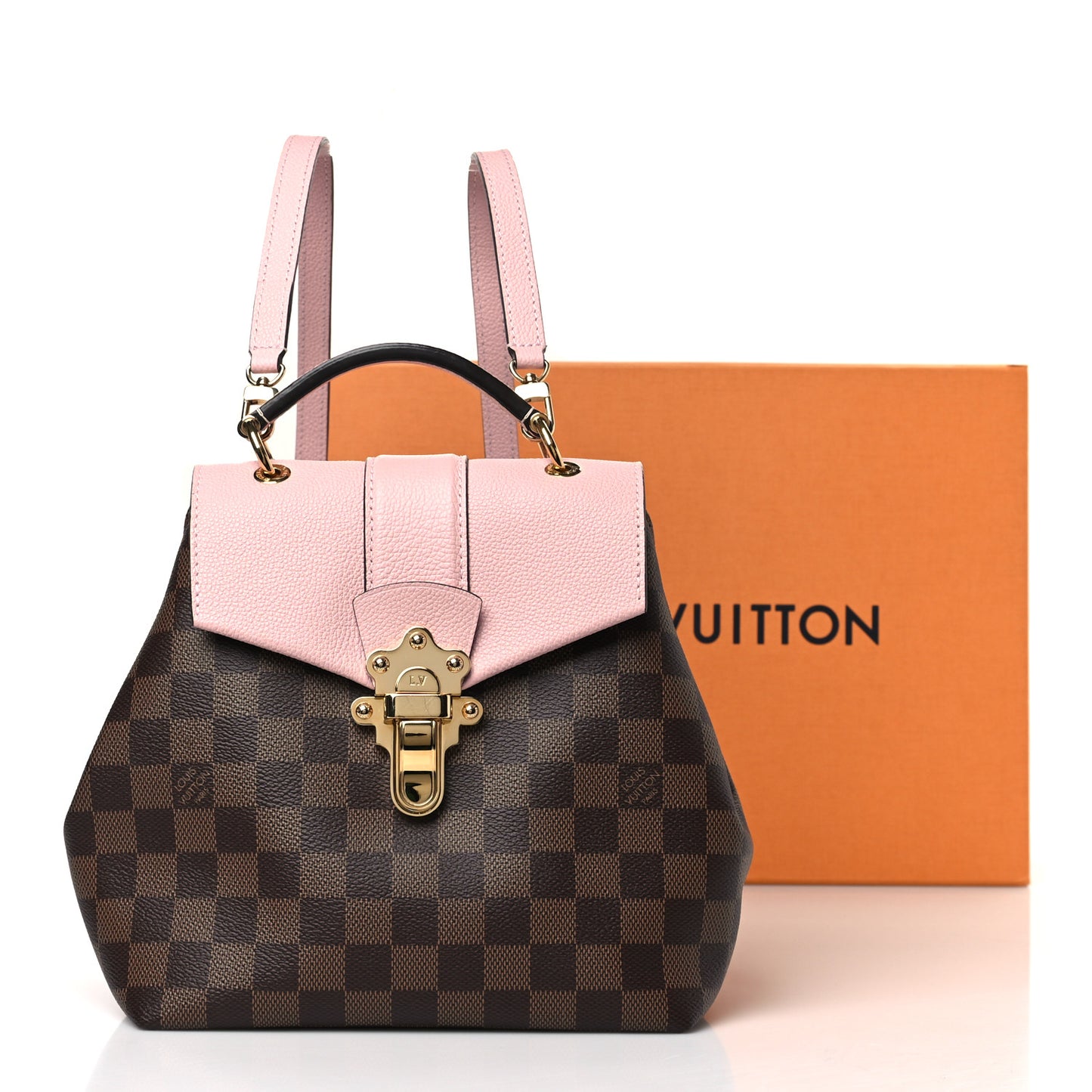 Damier Ebene Clapton Backpack Magnolia