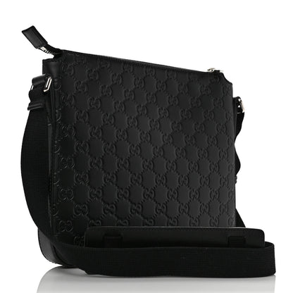 Gucci Guccissima Signature Small Messenger Bag Black 3 of 10