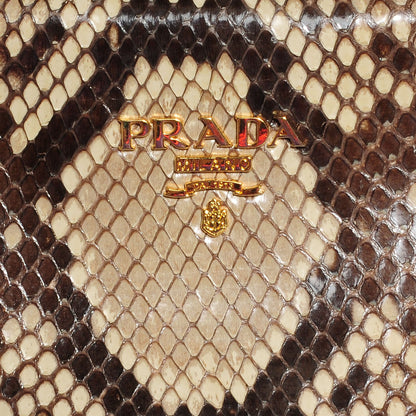 Prada Python Clutch Stone 6 of 11