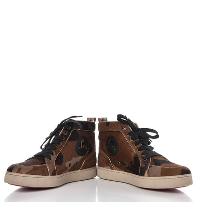 Christian Louboutin Pony Hair Camo Rantus Orlato Flat Sneakers 37.5 6 of 13