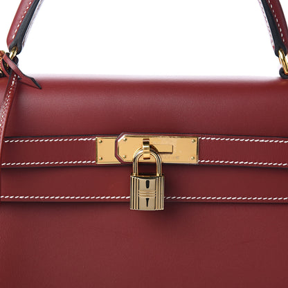 Hermes Chamonix Kelly Sellier 32 Rouge H 9 of 11