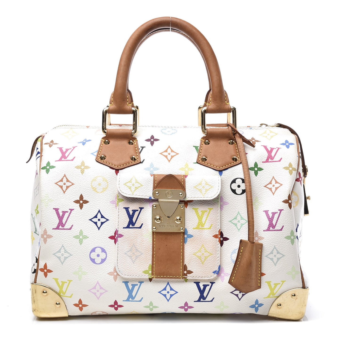 Monogram Multicolor Speedy 30 White