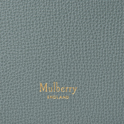 Mulberry Cross Grain Calfskin Clifton Flap Antique Blue 7 of 12