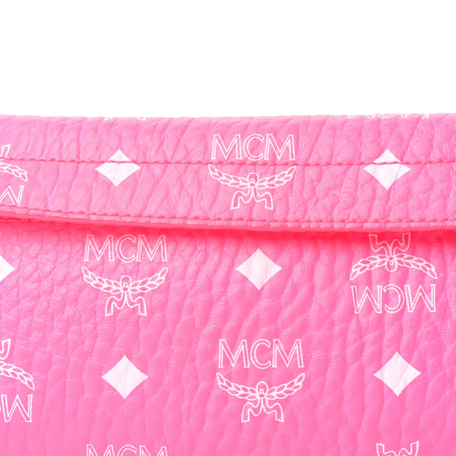 MCM Visetos Mini Crossbody Neon Pink 10 of 10