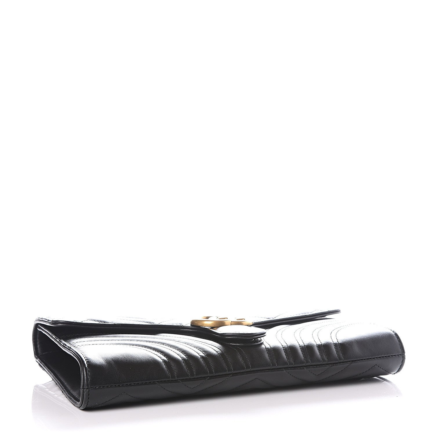 Gucci Calfskin Matelasse GG Marmont Clutch Black 3 of 11