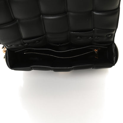 Bottega Veneta Lambskin Maxi Intreccio Padded Chain Cassette Crossbody Bag Black 7 of 12