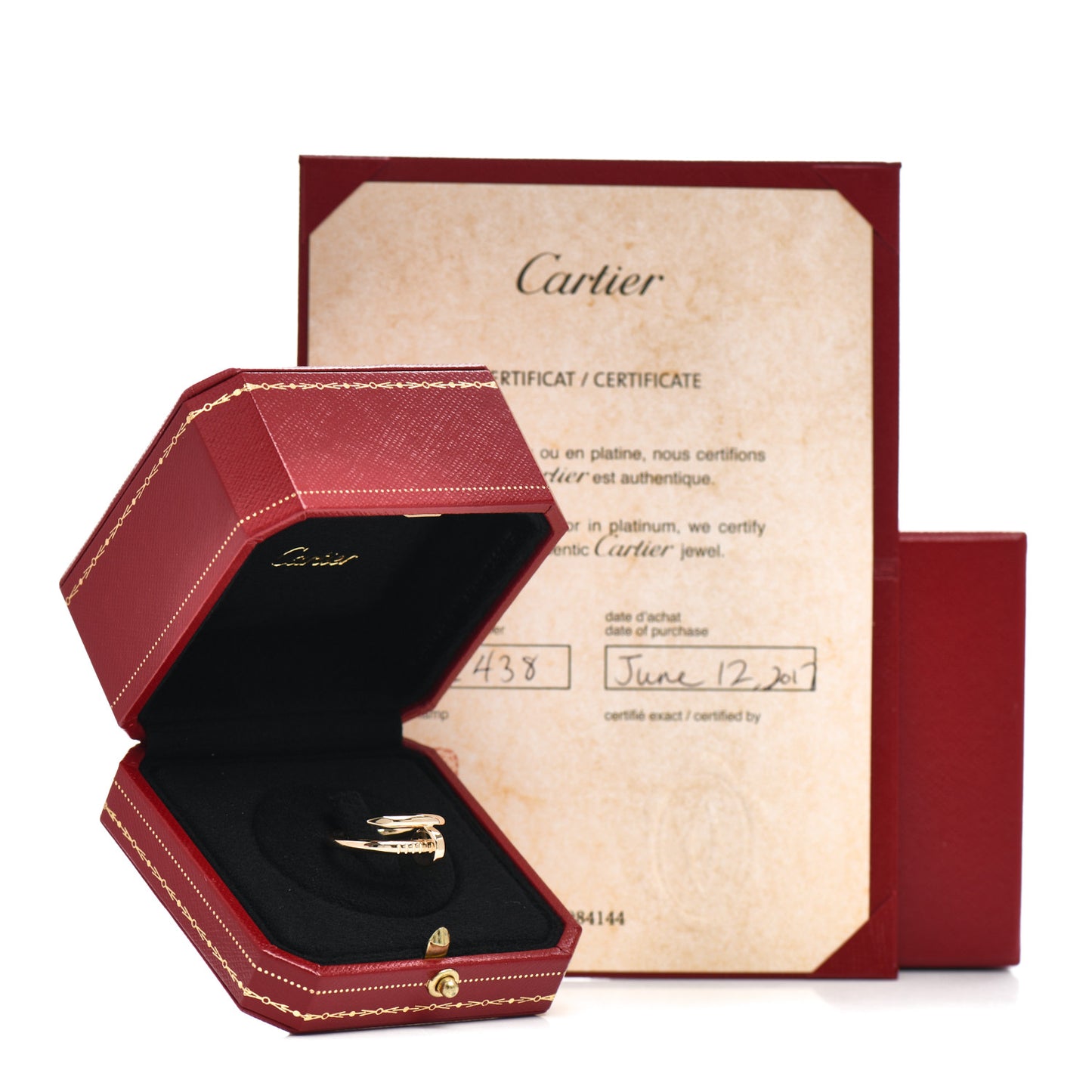 18K Yellow Gold Juste Un Clou Ring 55 7.25