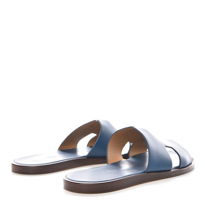 Hermes Calfskin Mens Izmir Sandals 41 Petrole 4 of 9