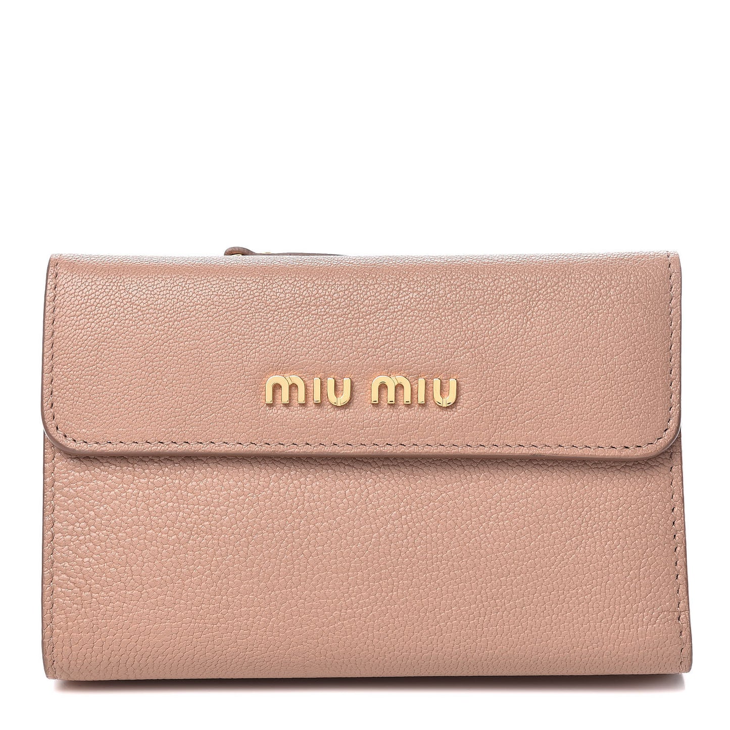 Goatskin Madras Flap Wallet Cammeo