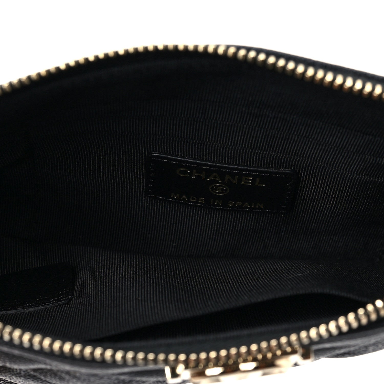 Chanel Caviar Quilted Small Boy Cosmetic Case Black 5 of 6