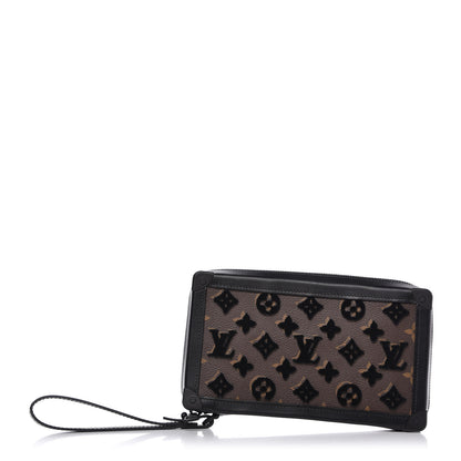 Louis Vuitton Monogram Tuffetage Soft Trunk Clutch Black 1 of 11