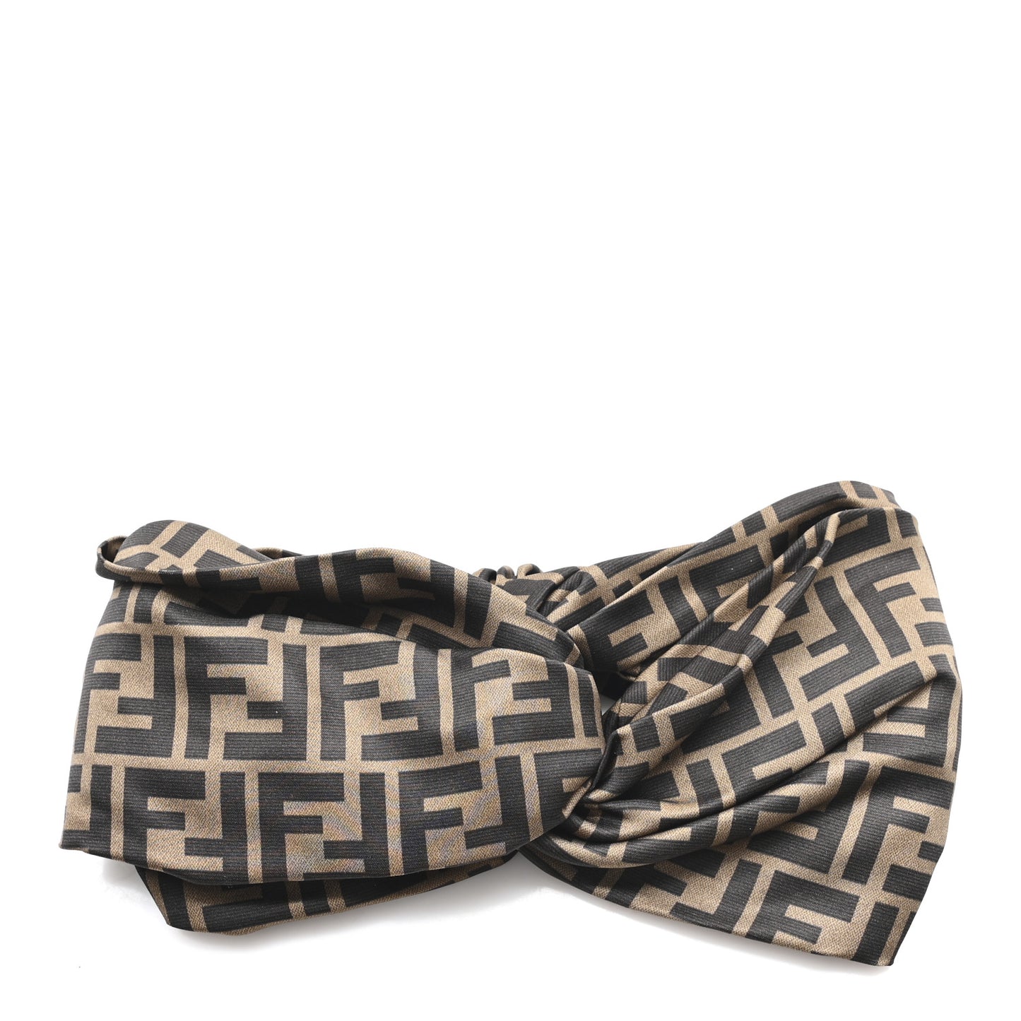Silk FF Logo Headband Tobacco