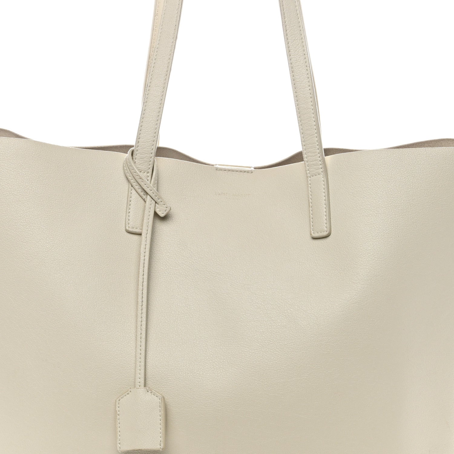 Saint Laurent Calfskin Large Shopping Tote Porcellana 9 of 19