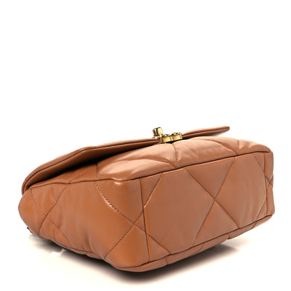 Chanel Lambskin Quilted Medium Chanel 19 Flap Brown 4 of 11