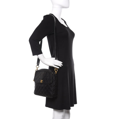 Chanel Lambskin Quilted Flap Shoulder Bag Black 2 of 17