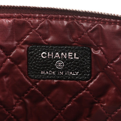 Chanel Caviar Quilted Large Cosmetic Case Black 6 of 7