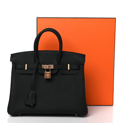 Hermes Togo Birkin 25 Black 9 of 9