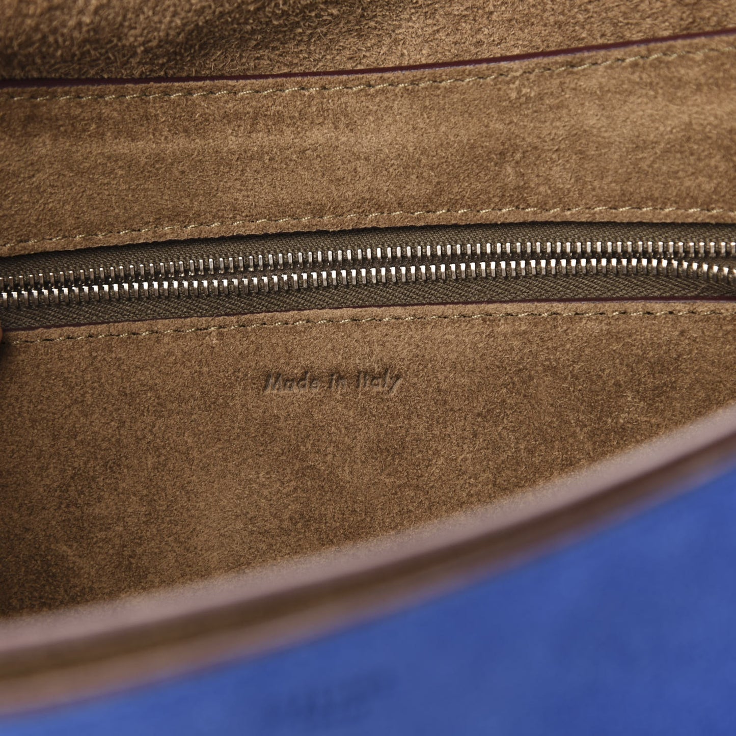 Smooth Calfskin Suede Medium Tri-Color Diamond Shoulder Bag Multi