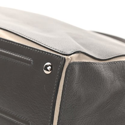 Saint Laurent Calfskin Canvas Large Muse Two Grey 11 of 21