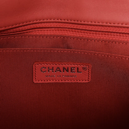 Chanel Tweed Patchwork Jumbo Single Flap Pink 7 of 8