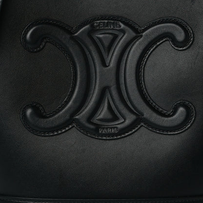 Celine Smooth Calfskin Triomphe Small Bucket Bag Black 7 of 10