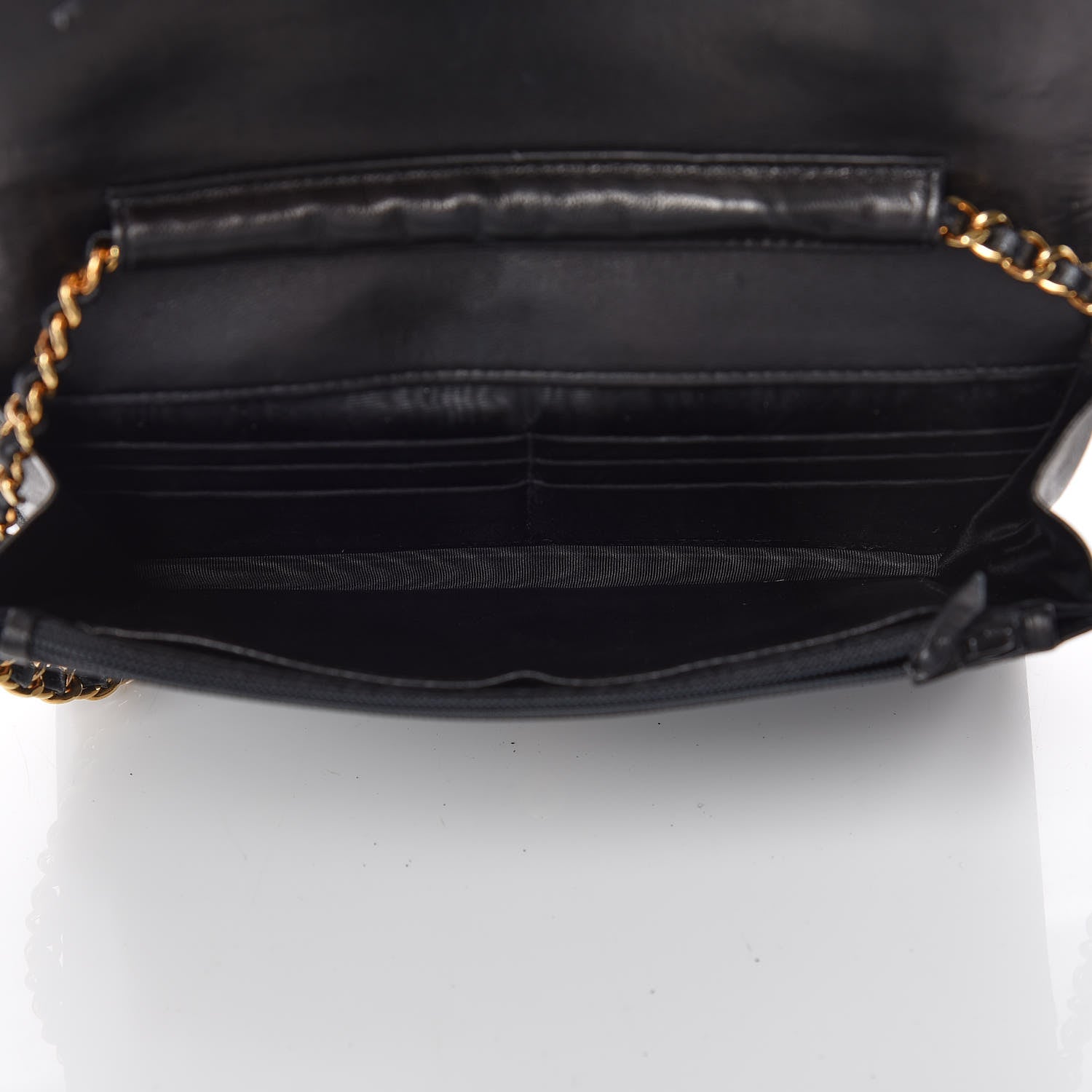 Chanel Caviar Timeless CC Wallet On Chain WOC Black 7 of 10