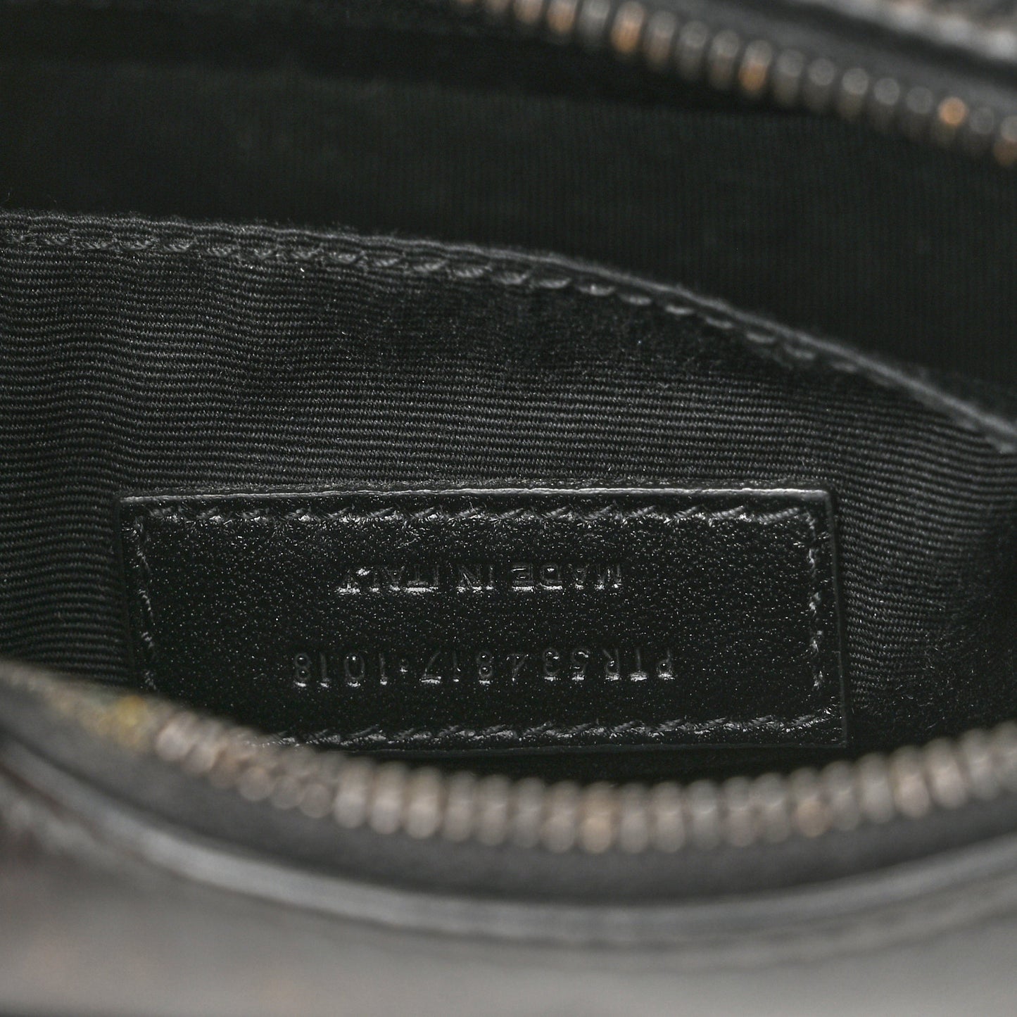 Calfskin Matelasse Monogram Lou Belt Bag Black