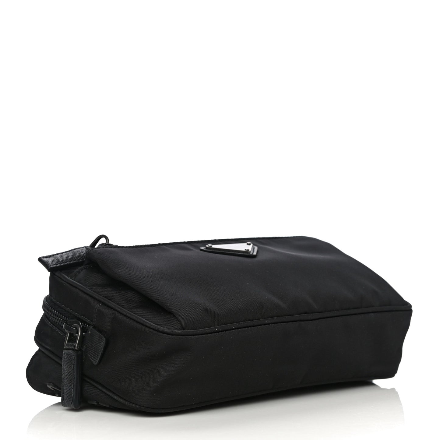 Re-Nylon Saffiano Convertible Belt Bag Black