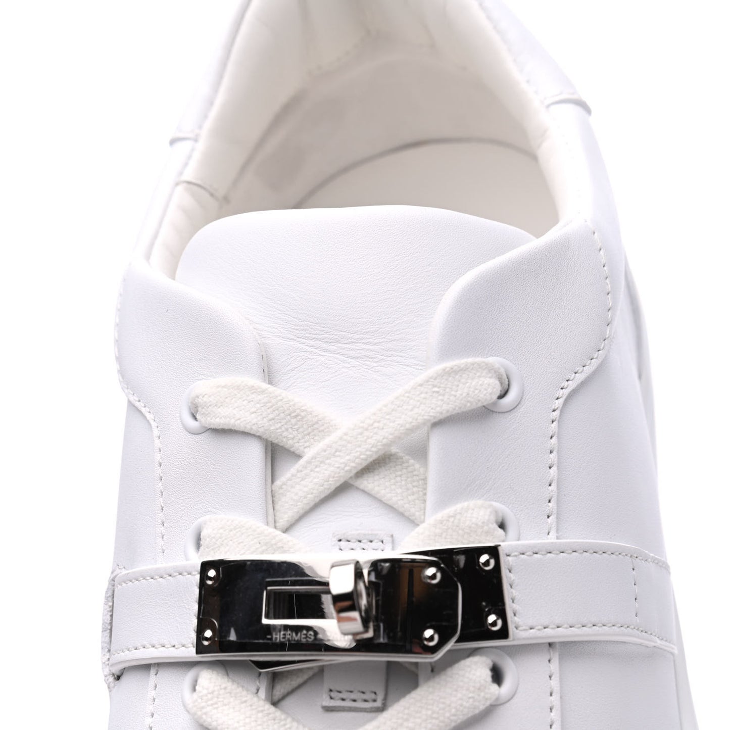 Calfskin Mens Day Sneakers 44 White