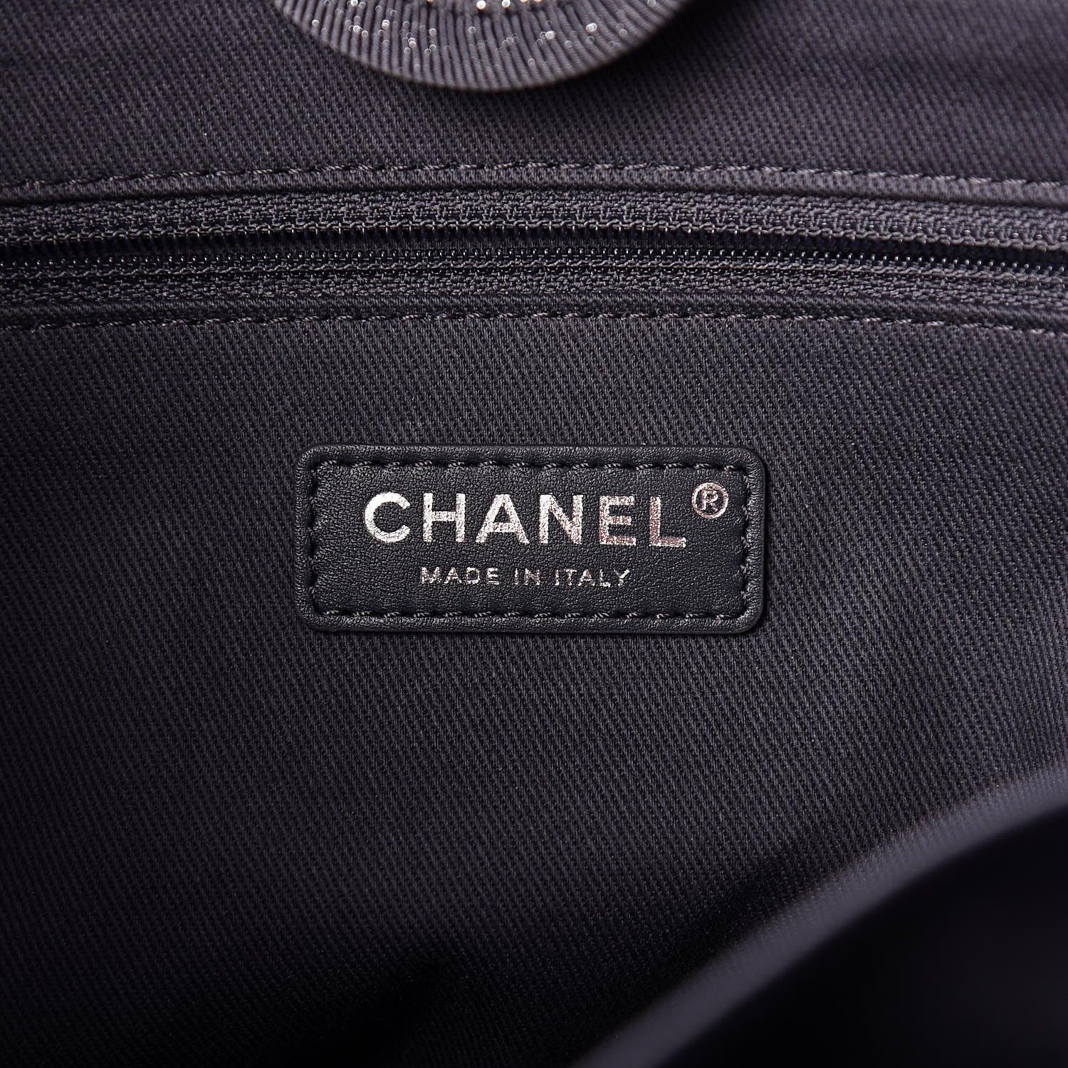 Chanel Lurex Boucle Small Deauville Tote Gray 6 of 10
