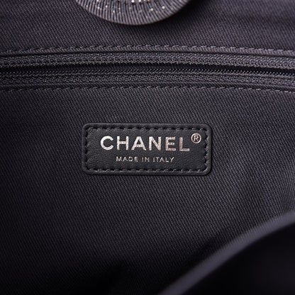 Chanel Lurex Boucle Small Deauville Tote Gray 6 of 10