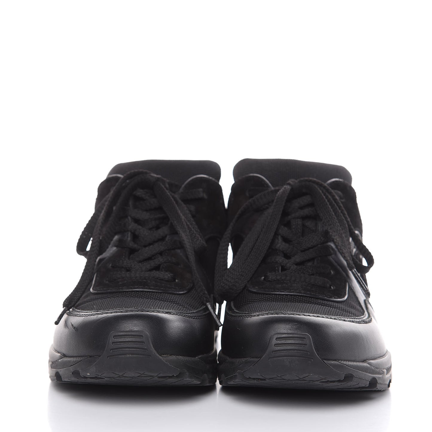 Toile Suede Calfskin CC Sneakers 39 Black