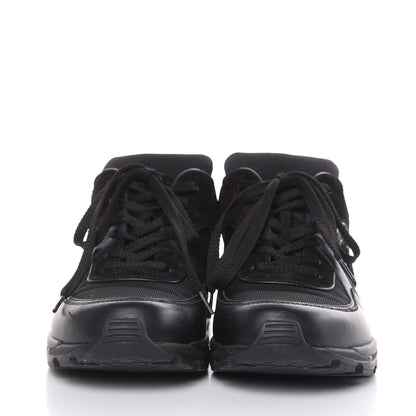 Chanel Toile Suede Calfskin CC Sneakers 39 Black 2 of 11