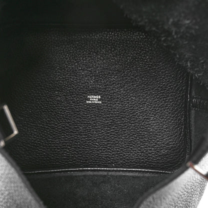 Hermes Taurillon Clemence Picotin Lock 22 MM Black 5 of 10