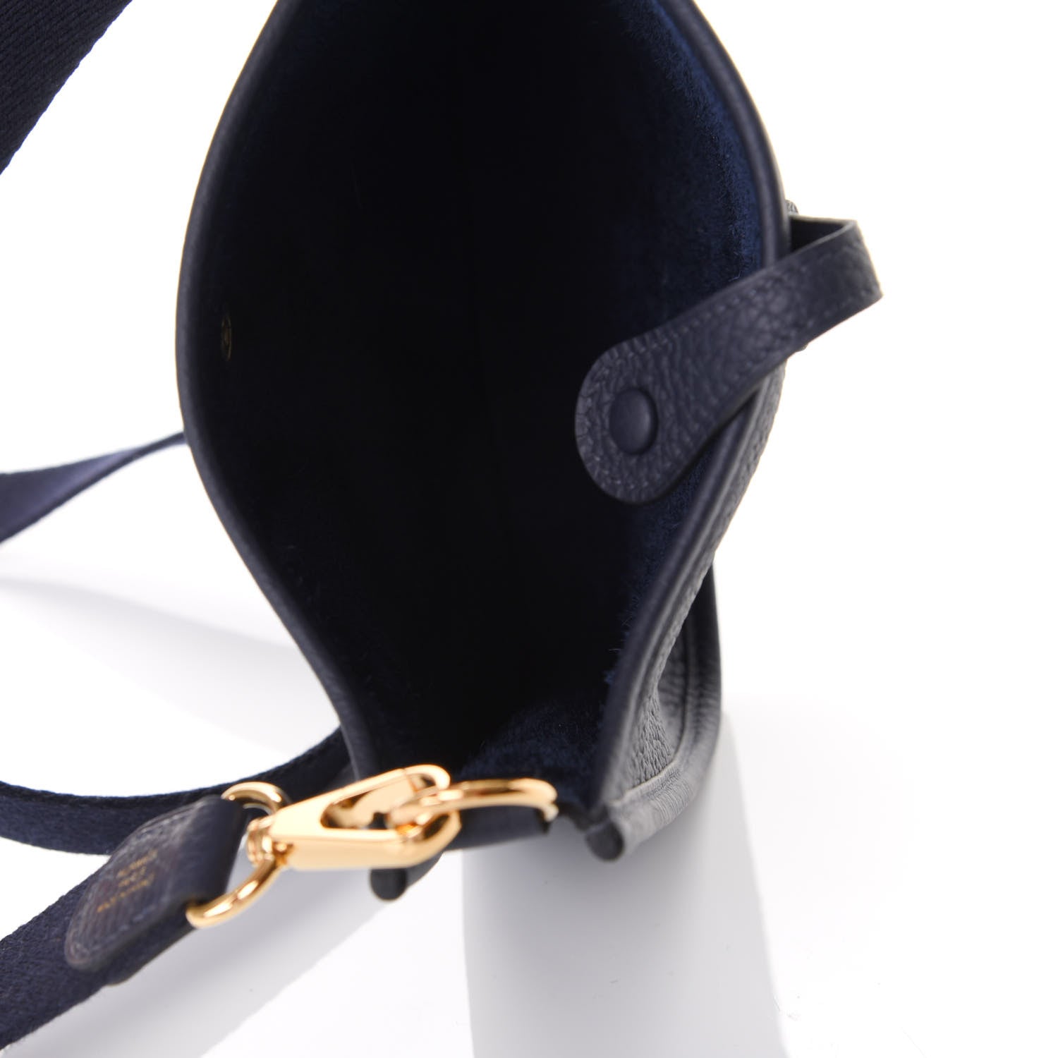 Hermes Taurillon Clemence Amazone Evelyne TPM Bleu Nuit Bleu Indigo 4 of 9