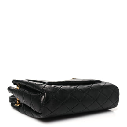 Saint Laurent Lambskin Quilted Monogram Mini Nolita Black 4 of 10