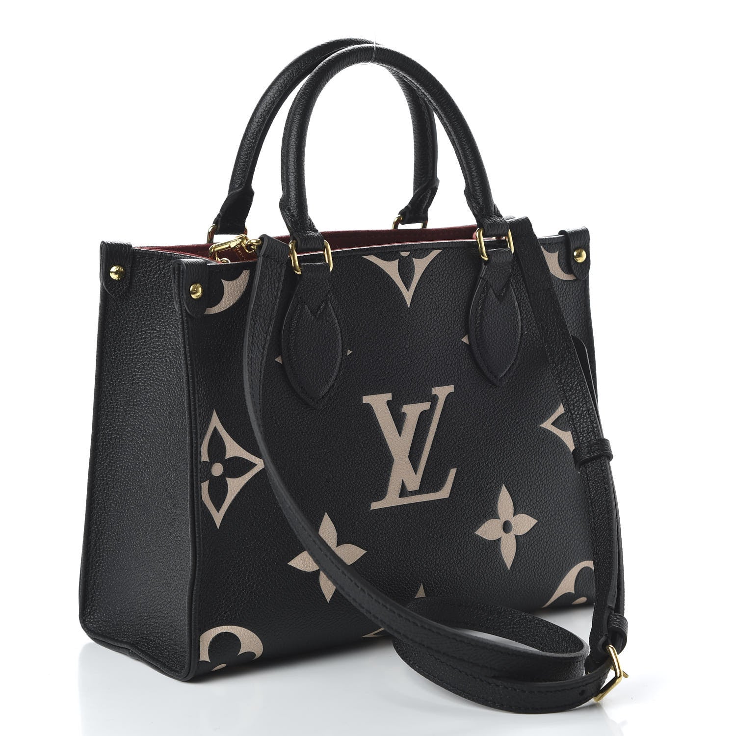 Louis Vuitton Empreinte Monogram Giant Onthego PM Black Beige 3 of 9