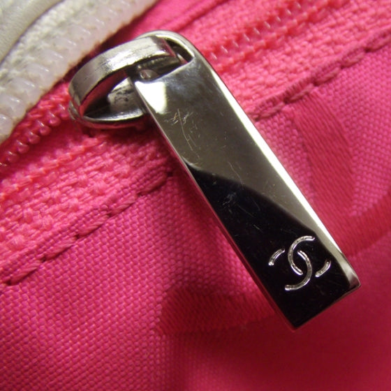 Chanel Calfskin Quilted Large Cambon Bowler White Black 12 of 13